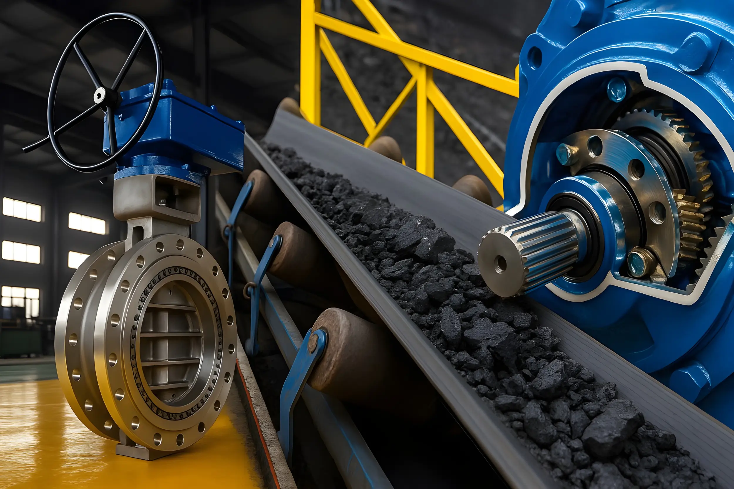 EP conveyor belt close-up