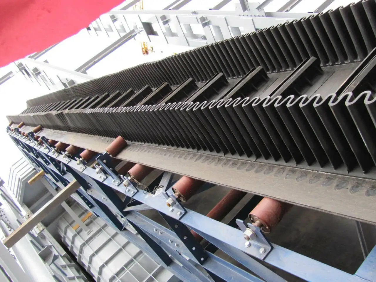 A close-up of the Bucket Elevator