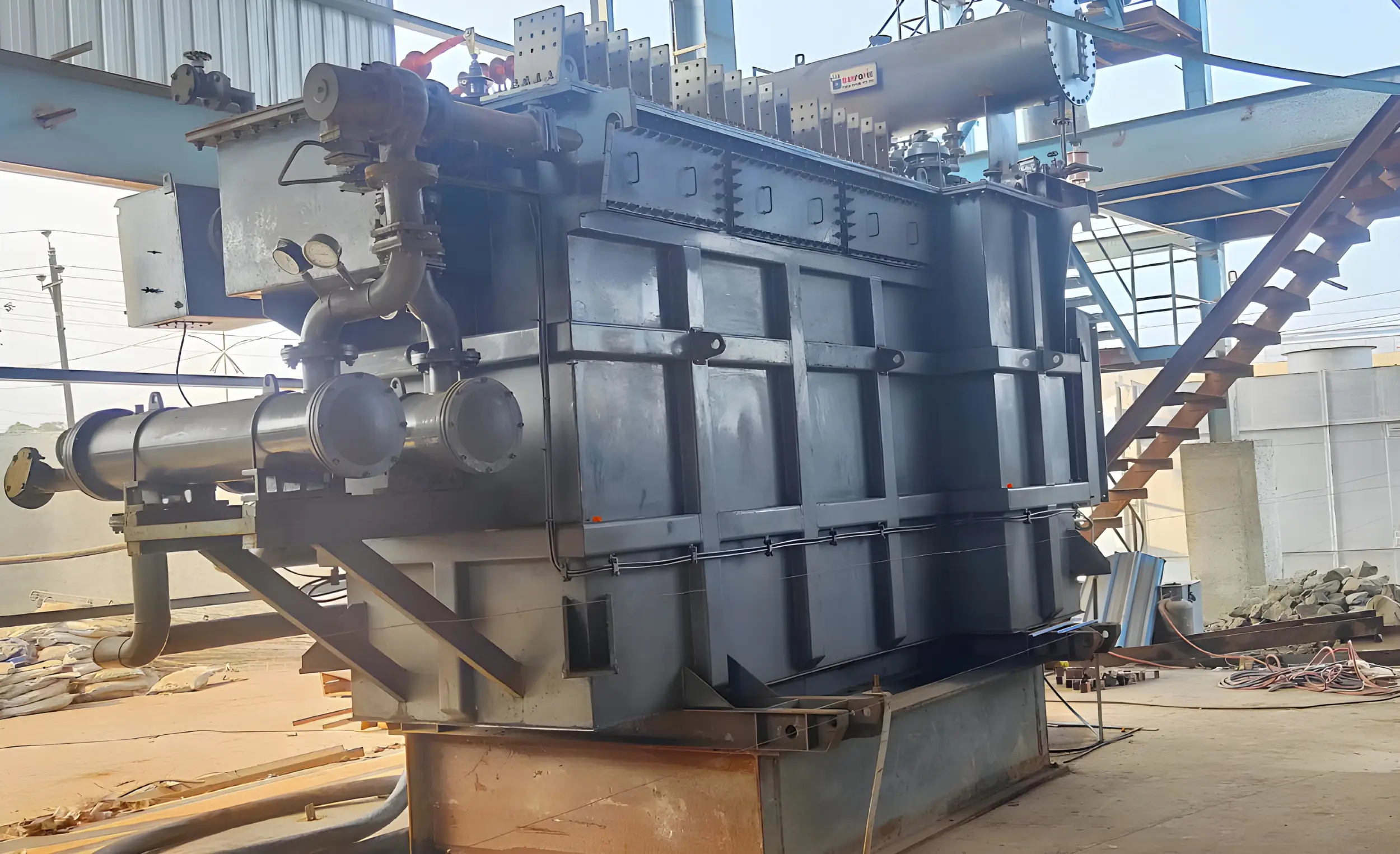View of an industrial transformers (furnace).