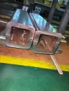 Two copper molds in a copper mold production workshop 