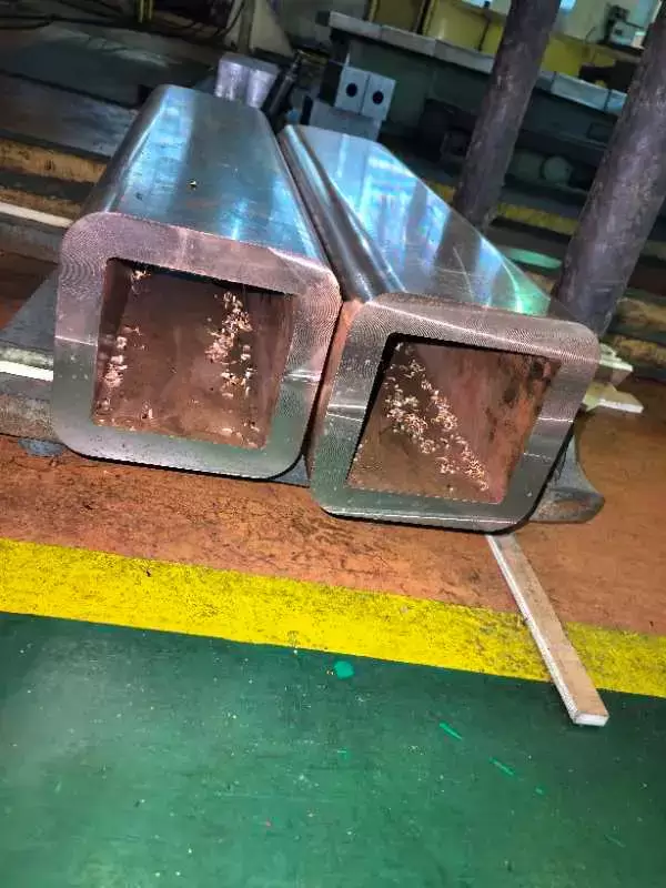 Two copper molds in a copper mold production workshop 