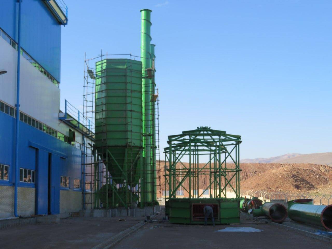 View of one of the industrial air filtration projects 