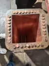 A view from inside the copper mold  Mold